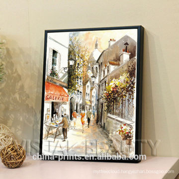 Modern Custom Street Scene Oil Painting On Canvas